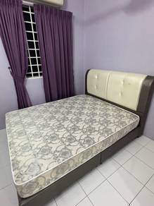 Double Bed Frame + Double Mattress for Sale