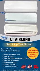 1hp York Aircond AN3071