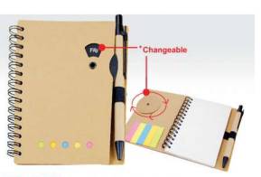 Notebook with pen ENB 3129 ECO