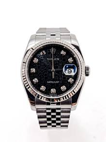 Rolex Datejust 36 Black Computer Diamond 116234