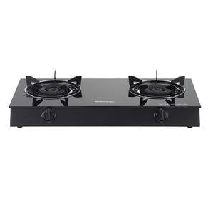 Morgan Two Burner Glass Gas Cooker MGS8812G