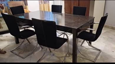 dining table and chairs