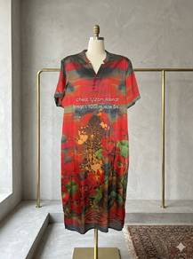Elegant Short Sleeve Retro Dress - Big Sizes for W