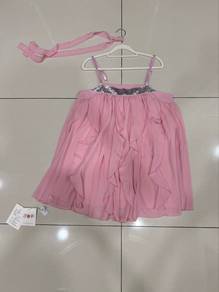 Sequined Gauze Loose Skirt