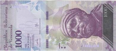 Venezuela 1000 Bolivares 2017