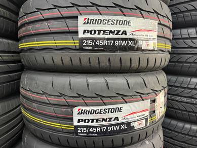 215/45/17 Potenza Re005 Tayar Baru Tahun2026