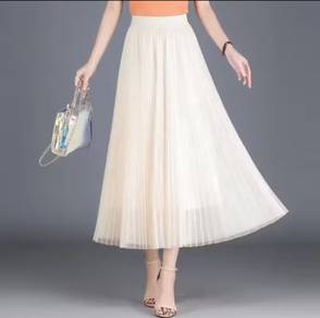 off-white tulle long dress