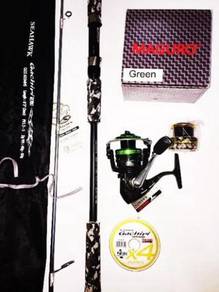 Maguro carbon 2000 combo seahawk gachiri solid rod