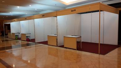 Sewaan booth pameran shell scheme rental reruai