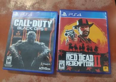 PS4 - Red Dead Redemption II & COD BO 3