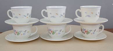 Cawan piring arcopal victoria cup saucer 6