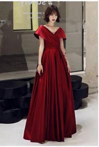 Red wedding prom evening dress gown RBP1208