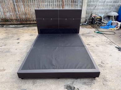 Divan Katil Queen Bed Frame Leather