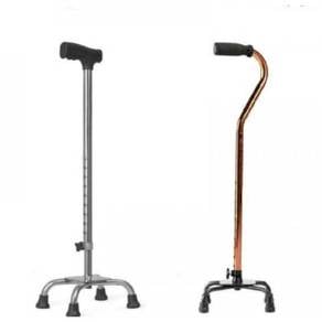 Tongkat Boleh Adjust Dgn Empat Kaki Besi Steel