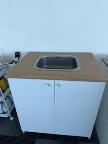 IKEA Knoxhult Sink and Wooden Kitchen Cabinet