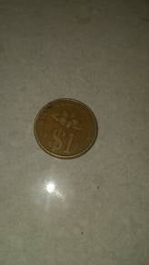 Duit Syiling 1 Ringgit Malaysia Tahun 1992
