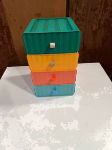 [BrandNew] Stackable Tabletop 4 Tier Plastic Laci