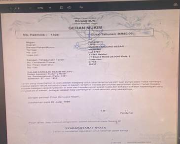 Commercial Land in Kuala Lipis, PHG