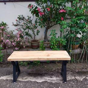 Vintage Bangku Kayu Solid 93x29x44cm Antique