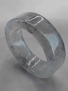 Icy Ice Black Burma Jadeite Jade / US SIZE 6.5