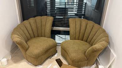 Shell Fabric Armchair 2 Units
