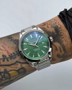 Custom Seiko Mod 40mm Green 007 Seamaster Aqua