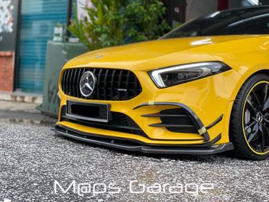 W177 a35 a250 carbon bumper Grill Stip canard