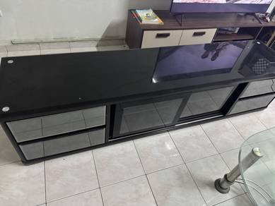 tempered glass tv cabinet
