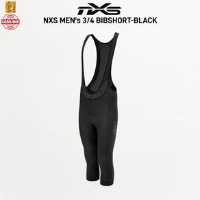 NXS Men's 3/4 Cycling Bib Shorts Black Breathable