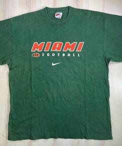 Nike Classic Miami Football Green Tee #DC Used