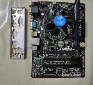 Gigabyte motherboard GA-H81M-S2PV i3-4150 ddr3 8gb