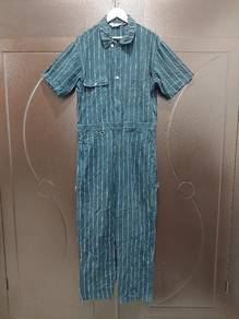 Ben Davis Black Hickory stripes Coverall Jumpsuit 