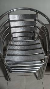 Set Meja Aluminium + 4 Kerusi