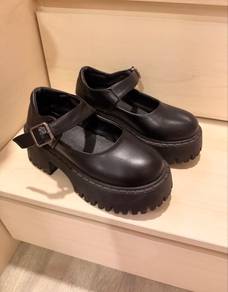 Black Platform Mary Jane Shoes