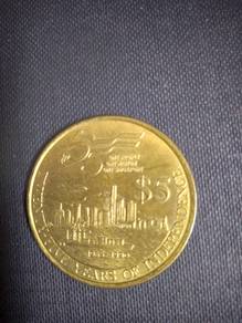 5 DOLLARS SINGAPORE - 1990 - New