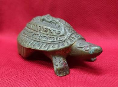 Bronze Turtle Sculpture - Thai Amulet Talisman -