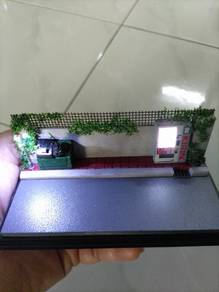 Portable Light Up Japan Street Diorama 1/64 Scale