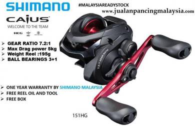 Shimano Caius 151HG New Model 2019 REEL, Left