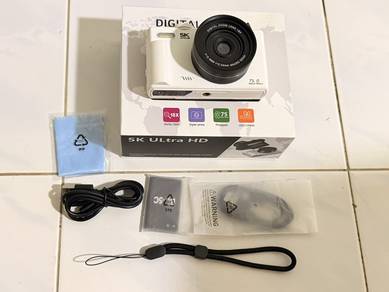 VETEK -5K Digital Camera 75mp Flip Camera