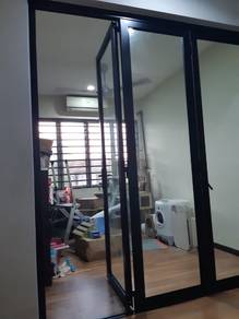 Pintu Folding Aluminum|Kaca