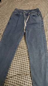 jeans denim dark blue loose