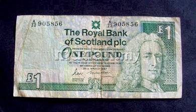 The Royal Bank of Scotland - One Pound Note 1987