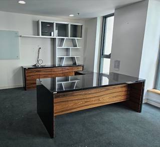 Y67S Meja Pengurus Set Granite Top Director Table