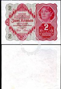 Austria 2 kronen 1922 p 74 unc