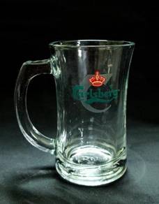 Carlberg glass mug cup (A1)