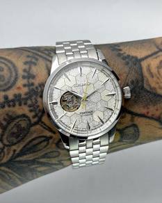 Custom Seiko Mod 40.5mm Honeycomb Open-Heart Presa