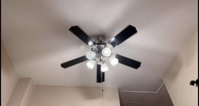 1 Unit Kipas siling lampu kaca
