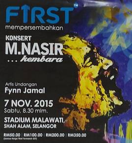 Poster Vintage Konsert M.Nasir...Kembara
7 Nov.201