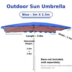 outdoor sun umbrella 3*2.5m