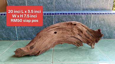 aquascape driftwood kayu body licin solid